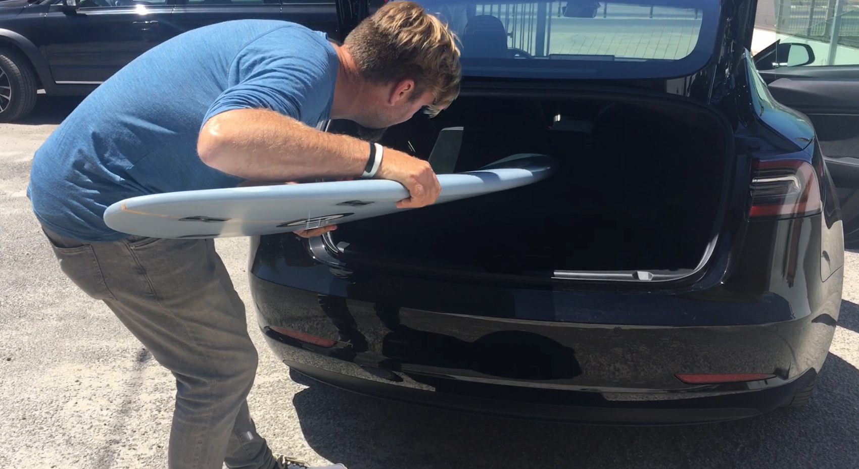 Testing A Tesla Model 3 Is It For Surfers