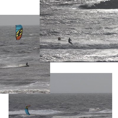 Great morning for kitesurfing!