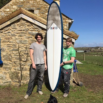 Tim and his finished 9' X 22.5