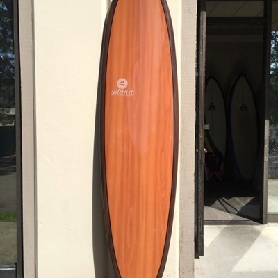 We have spent the last few months working on some new color designs and a fresh logo! Here is a freshly made over wood grain hybrid! Available online soon or at the showroom NOW!