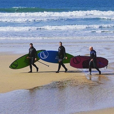 Great day for SUP before the incoming storm! Out at S Shields this arvo for hires and lessons 👍