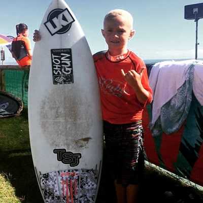 Another big day out for the boys at the gold coast with @mitchyp08 taking another u8 wahoo out.2 in a row .go mitch#tsjshapes#shotgunsurfboards #shotgunteamsupagrom