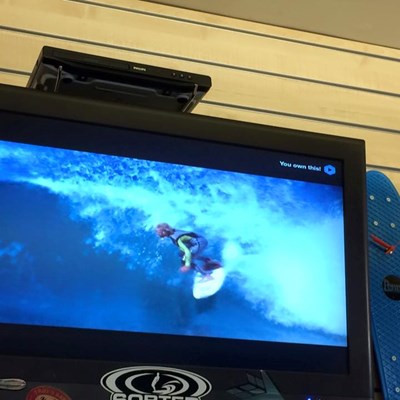 The weather is terrible outside but we have a good reason for you to venture out todayWe have View From a Blue Moon on all day in the shop A film by John John Florence..  In case you've been living under a rock