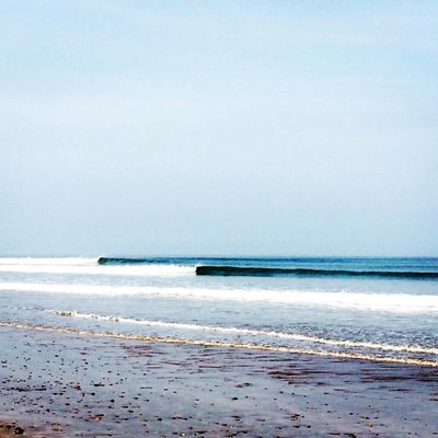 Sometimes it's worth taking a little walk to find a perfect little peak to yourself. @petehillphotos knows where this is... #Devon #surf #solitude