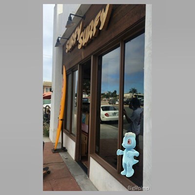 Attention nerds, there are Pokemon all around Leucadia. Andrew has captured 127 in three days. #surfygeek @andrews_choice #pokemongo