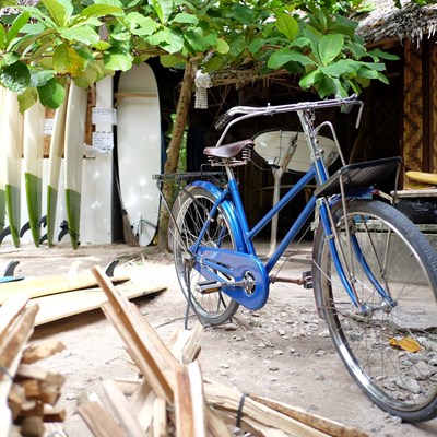 Japanese delivery bikes for free use for all the guests staying at #kermitsiargao . That's the perfect way to go around General Luna and Cloud 9 ecologically. If you want to use the bikes please ask Kermit Staff, we have only two bikes for now...