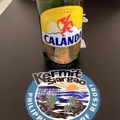 Even in Switzerland we find stickers of #kermitsiargao!!! Yeawww!