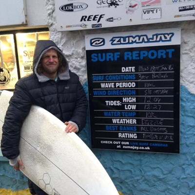 Yeww!! Have you seen the surf report for this week. Nigel's been keeping warm between surf in the toasty Robie event jacket. Hope you get some good waves 🏄🏄www.zumajay.co.uk/surf-report