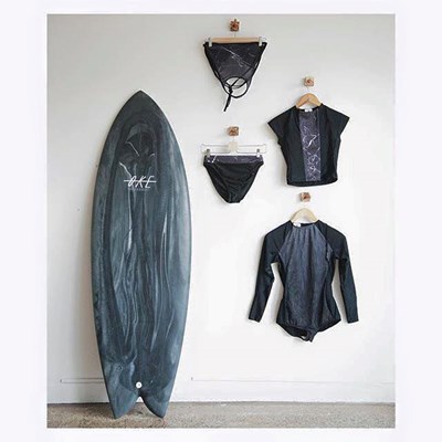 Our boards are now available through U&I's Torquay studio! Here is a black marble twin alongside their Storm Collection. www.uandilabel.com.au
