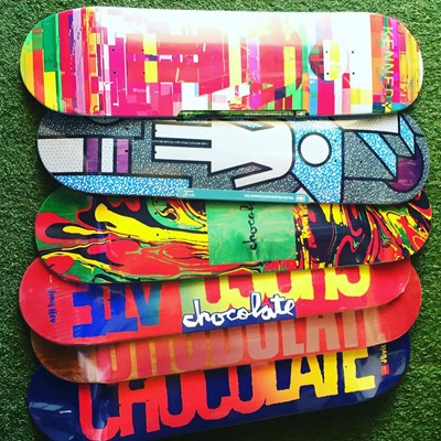 #skate decks instore @girlskateboards @chocolateskateboards new come check them out