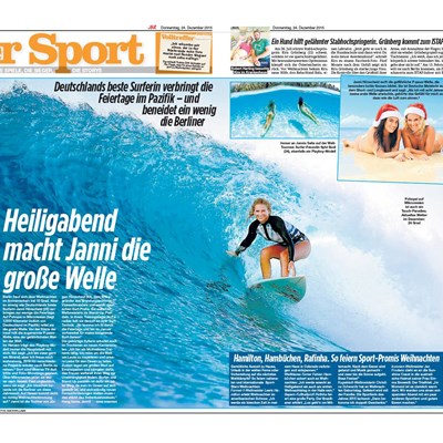 Janni in Bildzeitung Berlin (print)