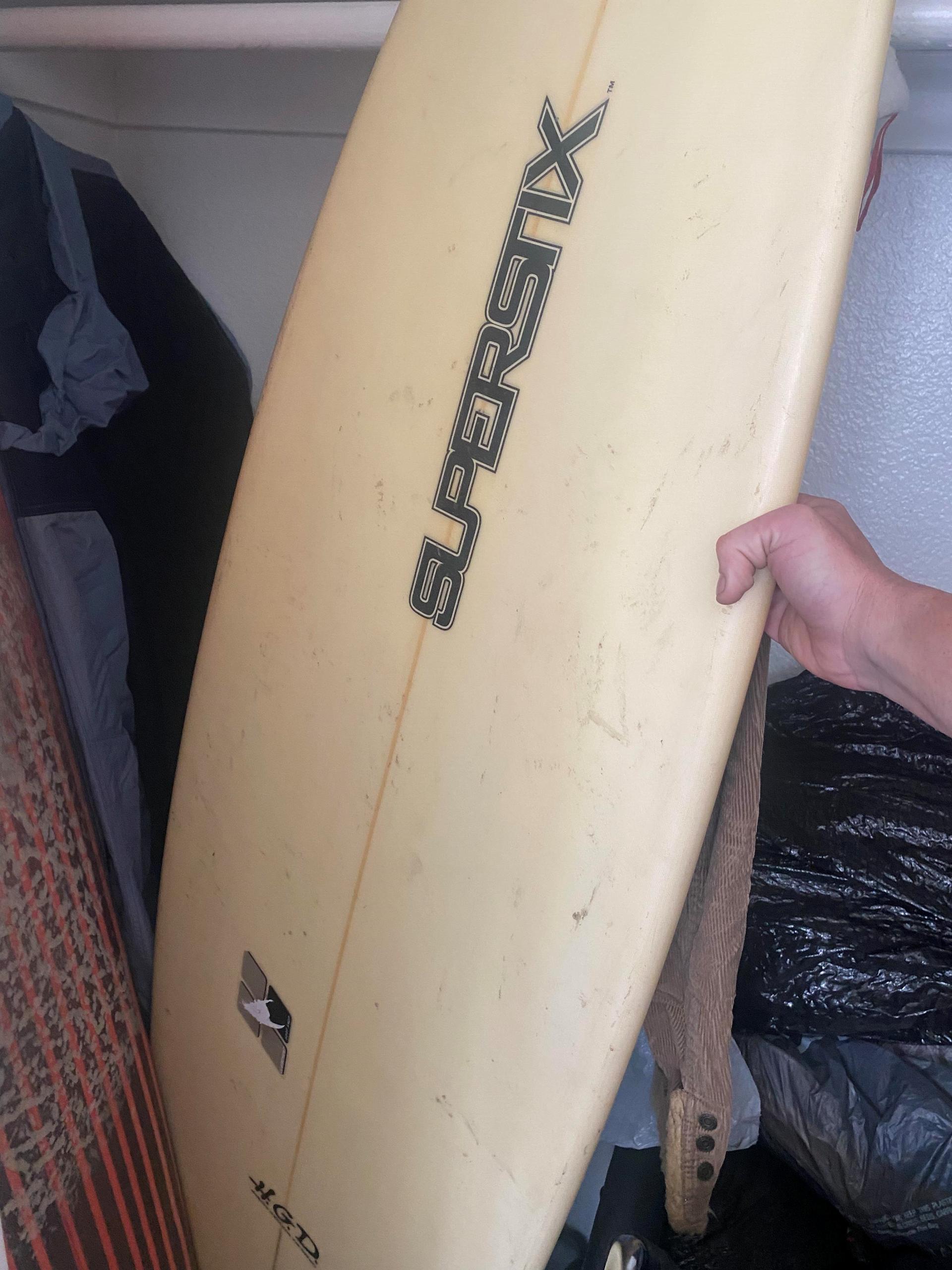 SU 130 NA Deko Surfboard undbehandelt 130 cm Surfbrett  Board surfen vintage 