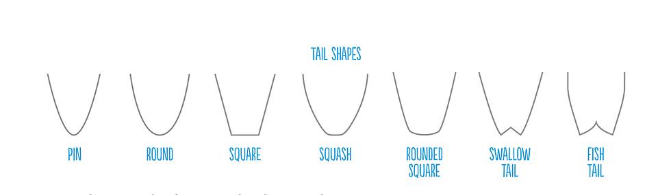 4 Different Surfboard Tail Shapes and Their Purpose